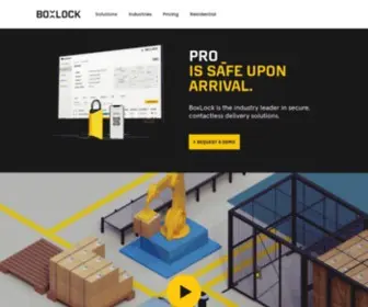 Getboxlock.com(Supply Chain Visibility and Security Solutions) Screenshot