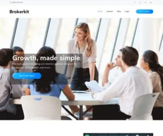 Getbrokerkit.com(Tracking System for Recruiting Real Estate Agents) Screenshot
