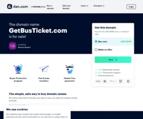 Getbusticket.com(Getbusticket) Screenshot