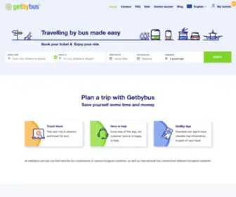 Getbybus.com(Travelling by bus made easybus connections online) Screenshot