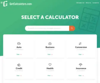 Getcalculators.com(Get Calculators) Screenshot
