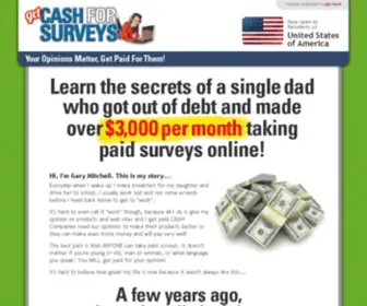 Getcashforsurveysz.com(Get Cash For Surveys) Screenshot