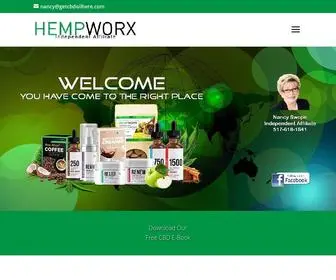 Getcbdoilhere.com(HEMPWORX) Screenshot