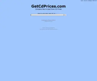 GetCDprices.com(Compare Music CD Prices) Screenshot