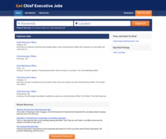 Getchiefexecutivejobs.com(Your Chief Executive Jobs Site @) Screenshot