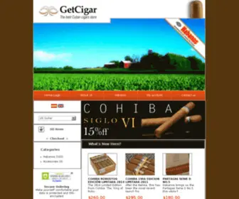 Getcigar.com(Cigarro) Screenshot