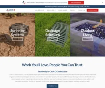 Getcircled.com(Outdoor Living Contractor in Dallas) Screenshot