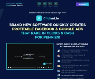 Getclickad.io(Create FB & Google Ads Easily) Screenshot