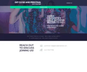 Getcloseandpersonal.com(Celebrity Video Messages) Screenshot