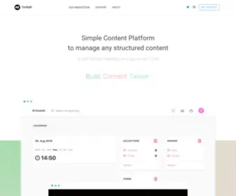 Getcockpit.com(Simple content platform to manage any structured content) Screenshot