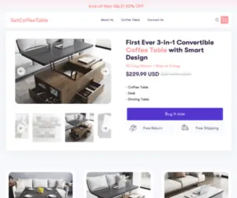 Getcoffeetable.com(Convertible All) Screenshot