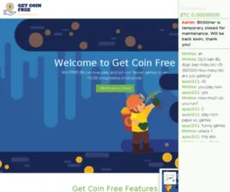 Getcoinfree.com Screenshot