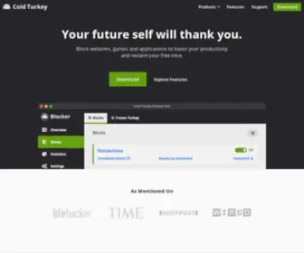 Getcoldturkey.com(Cold Turkey) Screenshot