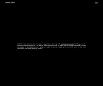 Getcoleman.com(Joe Coleman) Screenshot