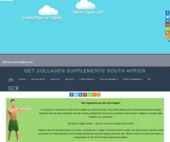 Getcollagen.co.za(Buy Collagen Online. South Africa) Screenshot