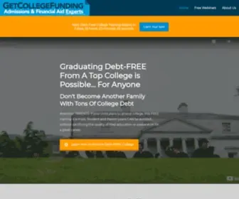 Getcollegefunding.org(Debt-FREE College) Screenshot