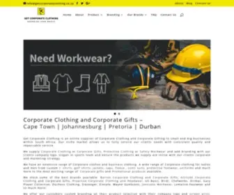 Getcorporateclothing.co.za(Corporate Clothing and Corporate Gifts) Screenshot