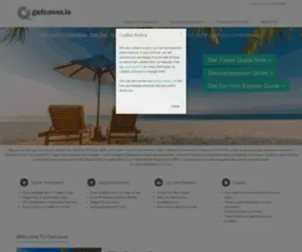 Getcover.ie(Cheap Travel Insurance Quotes) Screenshot