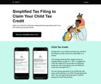 Getctc.org(Get Your Child Tax Credit) Screenshot