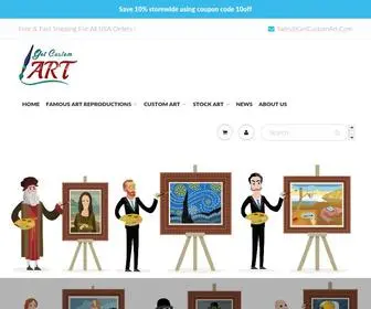 Getcustomart.com(Get Custom Art) Screenshot