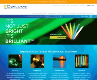 Getcyalume.com(ChemLights, Emergency Light Sticks & More) Screenshot