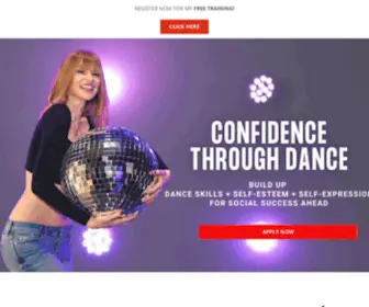 Getdanceonline.com(Confidence Through Dance Home) Screenshot