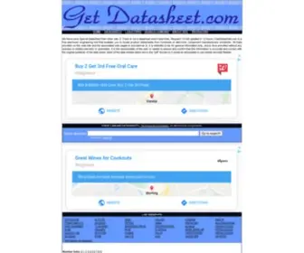 Getdatasheet.com(Datasheets for Electronic Components and Semiconductors) Screenshot