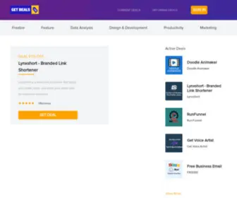 Getdeals.ltd(Best SaaS Lifetime Deals For Startups) Screenshot