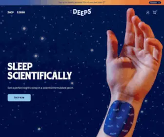 Getdeeps.com(A perfect night's sleep in a patch) Screenshot