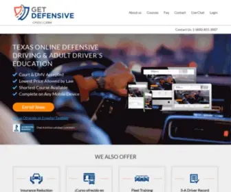 Getdefensive.com(Defensive Driving Online) Screenshot
