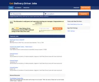 Getdeliverydriverjobs.com(Your Delivery Driver Jobs Site @) Screenshot