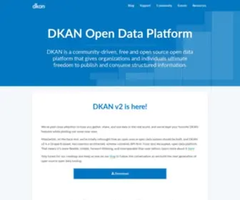 Getdkan.com(DKAN Open Data Platform) Screenshot