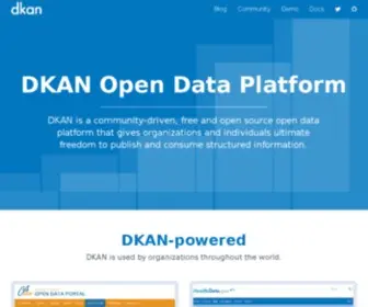 Getdkan.org(DKAN Open Data Platform) Screenshot
