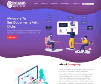 Getdocumentswithclicks.com(Get Documents with Clicks) Screenshot