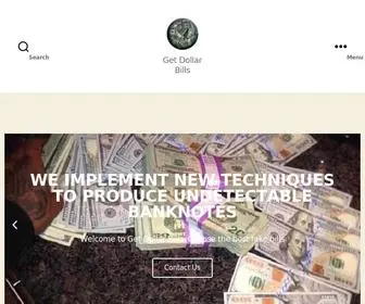 Getdollarbills.com(Buy Undetectable Counterfeit Money Online Cheap) Screenshot