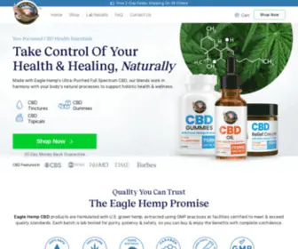 Geteaglehemp.com(Eagle Hemp CBD) Screenshot