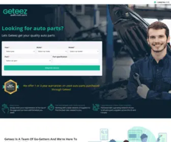 Geteez.com(Go-getters who find and ship quality auto parts) Screenshot