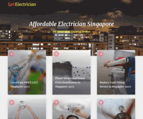 Getelectrician.sg(Affordable Electrician Singapore) Screenshot