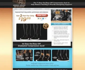 Getenergysocks.com(Copper Fit Energy Socks) Screenshot