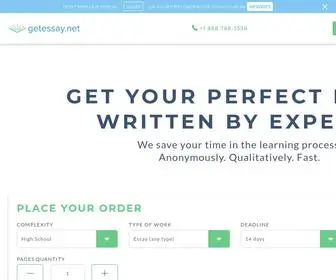 Getessay.net(Affordable Academic Assistance & Essay Writing Services) Screenshot