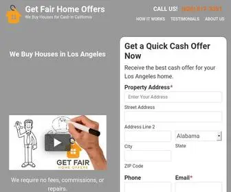 Getfairhomeoffers.com(We Buy Houses in Los Angeles) Screenshot