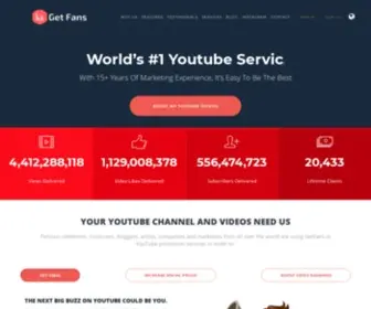 Getfans.io(GetFans YouTube Services) Screenshot