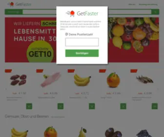 Getfaster.io(Lebensmittel geliefert Düsseldorf) Screenshot