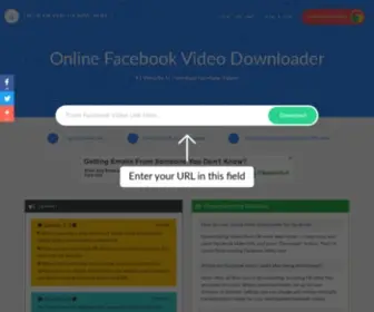 Getfbvideo.net(Online Facebook Video Downloader) Screenshot