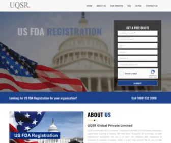 Getfda.com(US FDA registration services in India) Screenshot