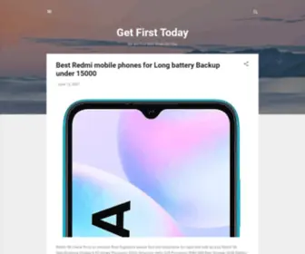 Getfirsttoday.com(Get First Today) Screenshot