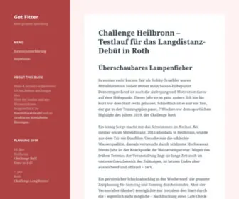 Getfitter.de(Mein privater Sportblog) Screenshot