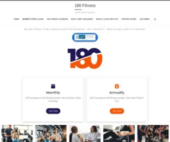 Getfitwith180.com(180 Fitness) Screenshot