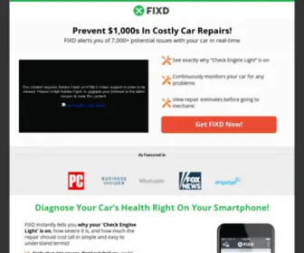 Getfixd.io(Diagnose Car Problems Using Your Smartphone) Screenshot