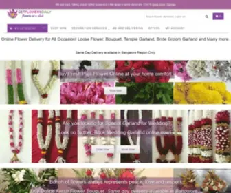 Getflowersdaily.com(Flowers at a click) Screenshot